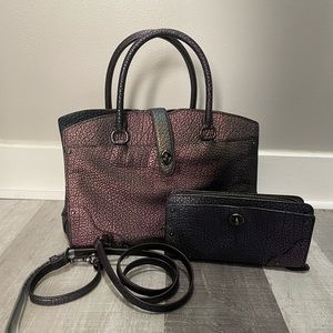 Coach Hologram Mercer bag and matching wallet